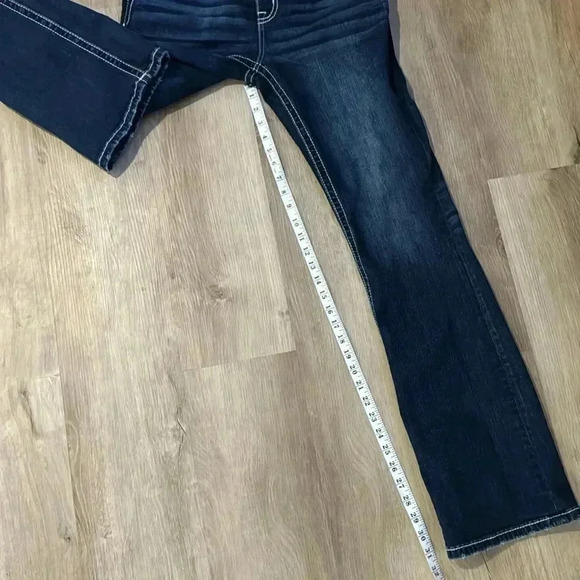 Miss Me Floral Swirl Horseshoe Bootcut Jeans sz 29 - Picture 10 of 11